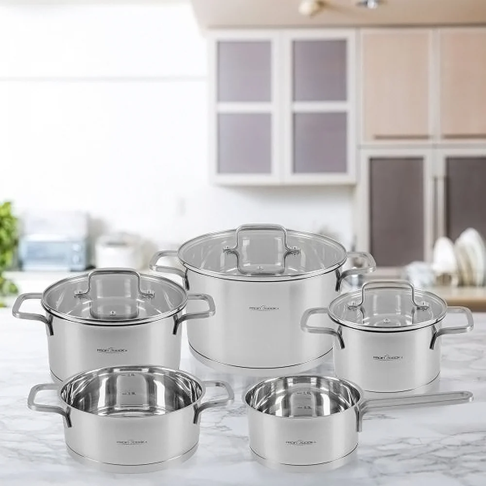 سرویس قابلمه ۸ تکه استیل پروفی کوک مدل PC-KTS-1225