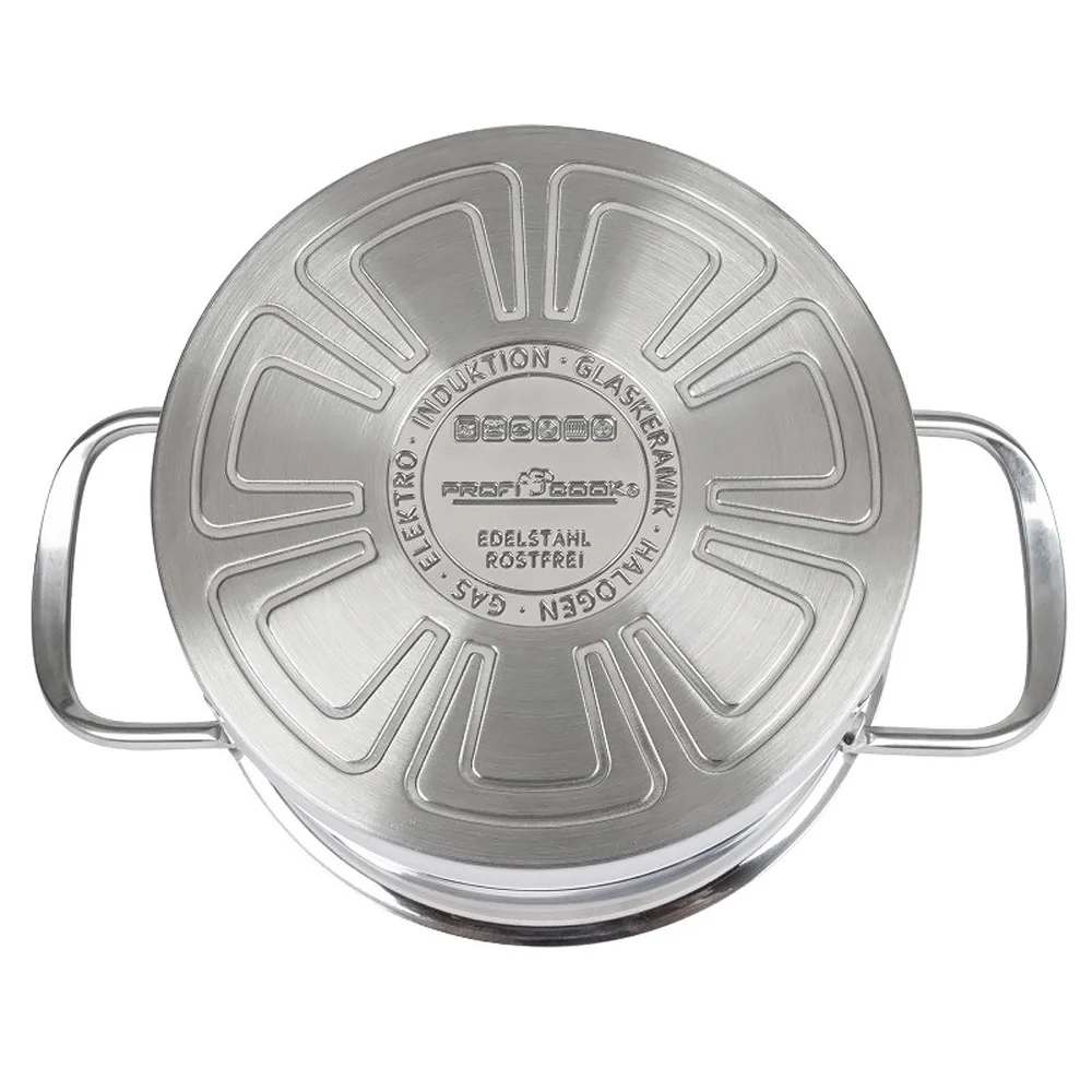 سرویس قابلمه ۸ تکه استیل پروفی کوک مدل PC-KTS-1225